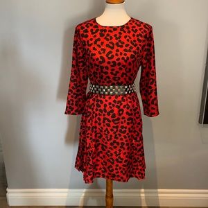 Vintage animal print dress unbranded